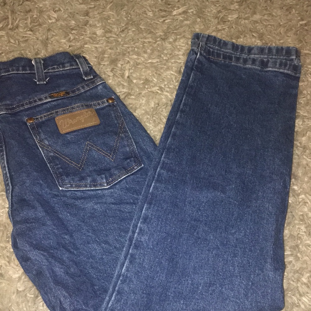 Wrangler patch straight leg 3x30 jeans high rise